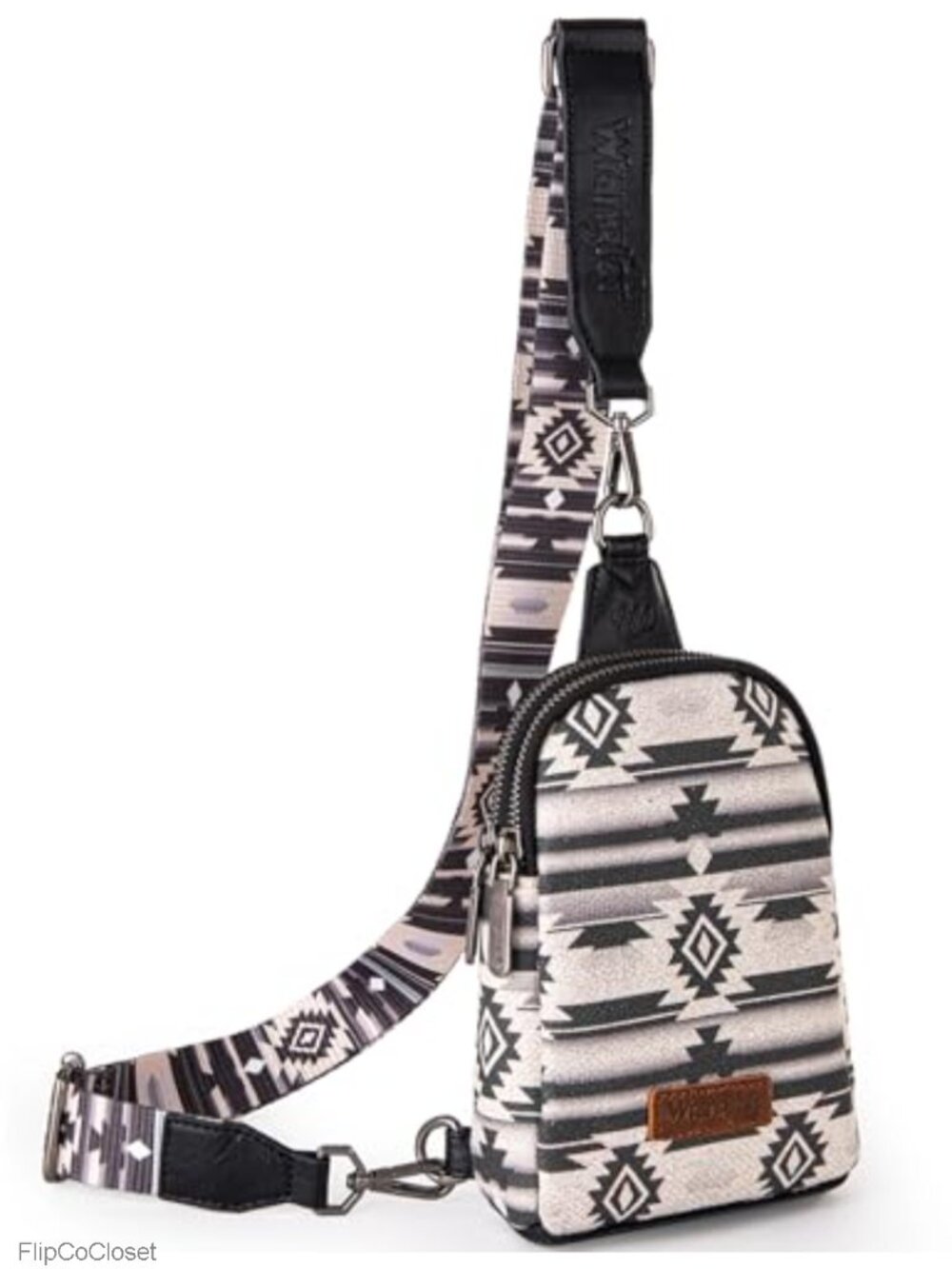 Small Sling Bag Crossbody Womens Aztec Shoulder Purse Adjustable Strap